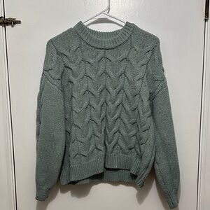 LC Lauren Conrad Cable Knit Sweater - Sage